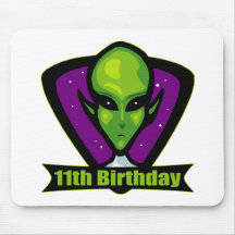 11èmes cadeaux d'anniversaire d'alien tapis de souris