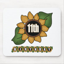 11èmes cadeaux d'anniversaire de tournesol tapis de souris