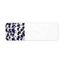 11eyeballs EYES EYEBALLS BLACK BLUE IRIS WHITE DIG Return Address Label
