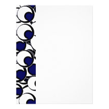 11eyeballs EYES EYEBALLS BLACK BLUE IRIS WHITE DIG Personalized Letterhead