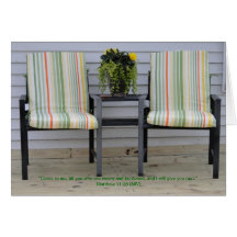 11h28 de Matthew, chaises de patio Carte