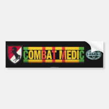 11th ACR Vietnam COMBAT MEDIC Sticker Bumper Stickers