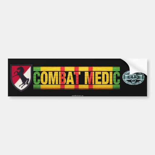 11th ACR Vietnam COMBAT MEDIC Sticker Bumper Stickers
