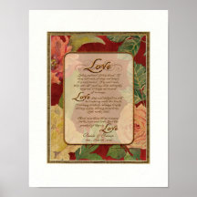 11x14 Anniversary, Love Chapter 1 Corinthians 13 Print