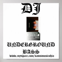 120262768973228, DJ, UNDERGROUND BASS,   www.my... Posters