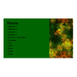 120406 FALL AUTUMN SPARKLES YELLOWS ORANGES DARK G BUSINESS CARD