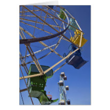 12068 Santa Cruz ferris wheel Greeting Cards