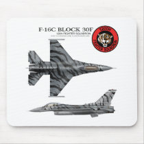 120th Fighter Squadron F-16 Fighting Falcon Mousepad
