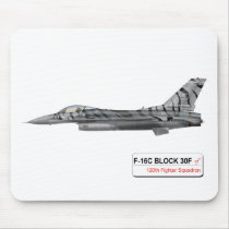 120th Fighter Squadron F-16 Fighting Falcon Mousepad