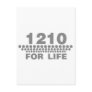 1210 For Life -Turntable DJ Deck Music Disc Jockey Post Card