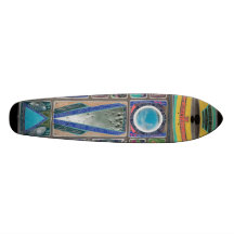 1214 CYDONIANS a Spaceman or a Cat Skate Board Deck
