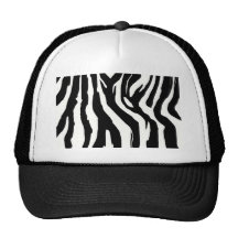124mu ZEBRA PATTERN ANIMAL PRINTS BACKGROUNDS TEMP Trucker Hat