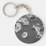 1285 DIAMOND VECTORS STEEL BACKGROUND DIGITAL REAL KEYCHAIN