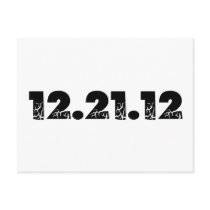 12.21.12 2012 December 21, 2012 Postcard