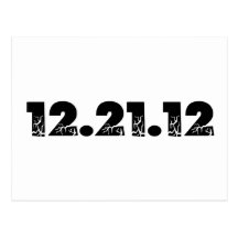 12.21.12 2012 December 21, 2012 Postcard