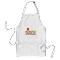 12 days eight maids a-milking apron