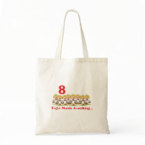 12 days eight maids a-milking canvas bag