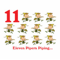 12 days eleven pipers piping photo cut out