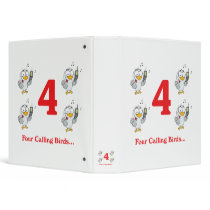 12 days four calling birds vinyl binder