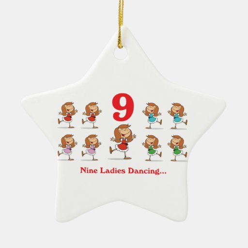 12 days nine ladies dancing christmas ornaments