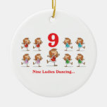 12 days nine ladies dancing ornament
