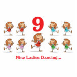 12 days nine ladies dancing photo sculptures