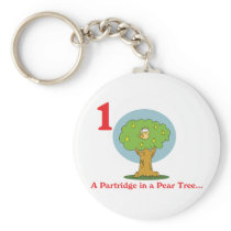 12 days partridge in a pear tree keychain