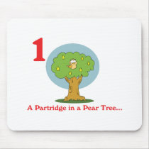 12 days partridge in a pear tree mousepads