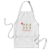 12 days six geese a-laying apron