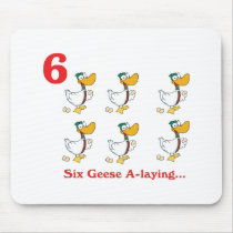 12 days six geese a-laying mousepads