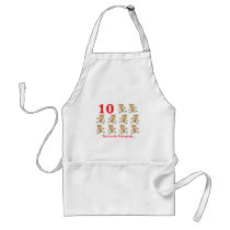 12 days ten lords a-leaping apron
