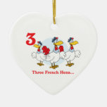 12 days three french hens ornament