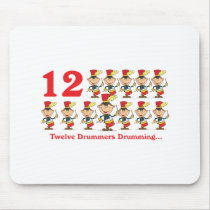 12 days twelve drummers drumming mouse pads