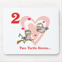 12 days two turtle doves mouse pads