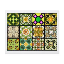 12 Different Tea Bag Tiles - Origami Folding Full Color Flyer