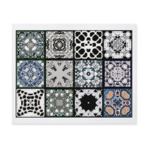 12 Different Tea Bag Tiles - Origami Folding Flyer Design