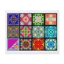 12 Different Tea Bag Tiles - Origami Folding Custom Flyer