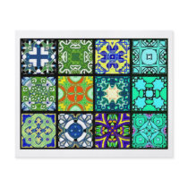 12 Different Tea Bag Tiles - Origami Folding Full Colour Flyer