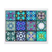 12 Different Tea Bag Tiles - Origami Folding Full Colour Flyer