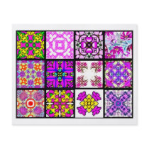12 Different Tea Bag Tiles - Origami Folding Full Colour Flyer