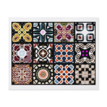 12 Different Tea Bag Tiles - Origami Folding Flyer Design