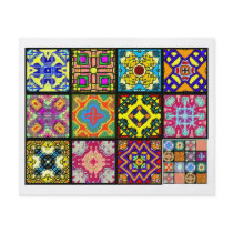 12 Different Tea Bag Tiles - Origami Folding Full Color Flyer