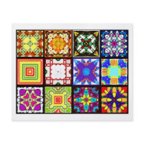 12 Different Tea Bag Tiles - Origami Folding Flyer