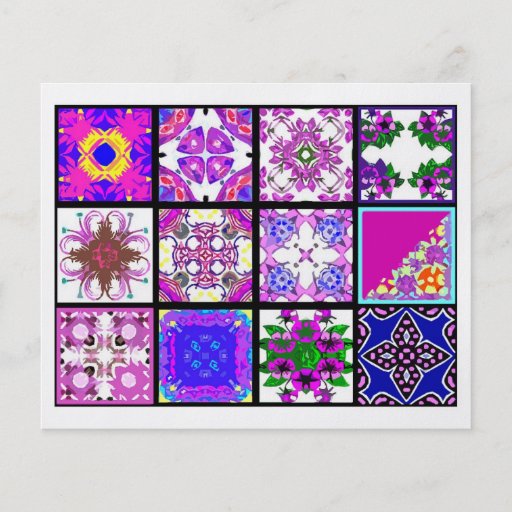 12 Different Tea Bag Tiles - Origami Folding Flyer