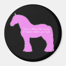 12 Hands Draught   Horse Refrigerator Magnet