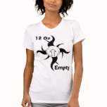12 oz empty blue ladies T Tees