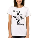 12 oz empty ladies baby doll shirt