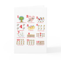 12 twelves days of christmas complete greeting cards