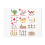12 twelves days of christmas complete post cards