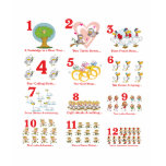 12 twelves days of christmas complete shirt